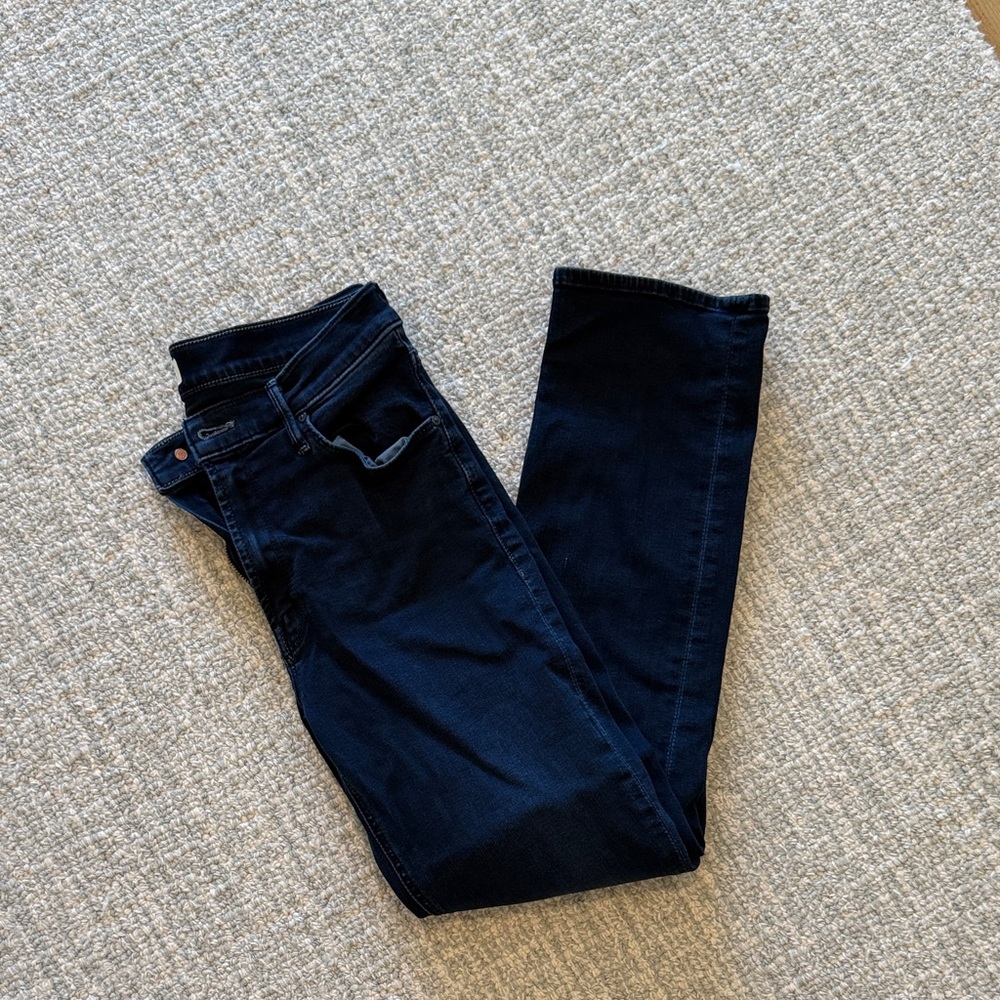 MOTHER Dark Indigo Skinny Jeans